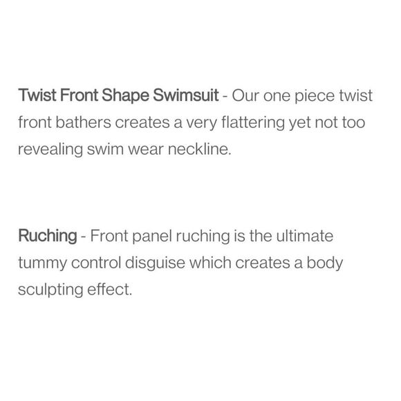 Niptuck Swim retro striped twist front tummy control ruched sides swimsuit - Picture 14 of 16
